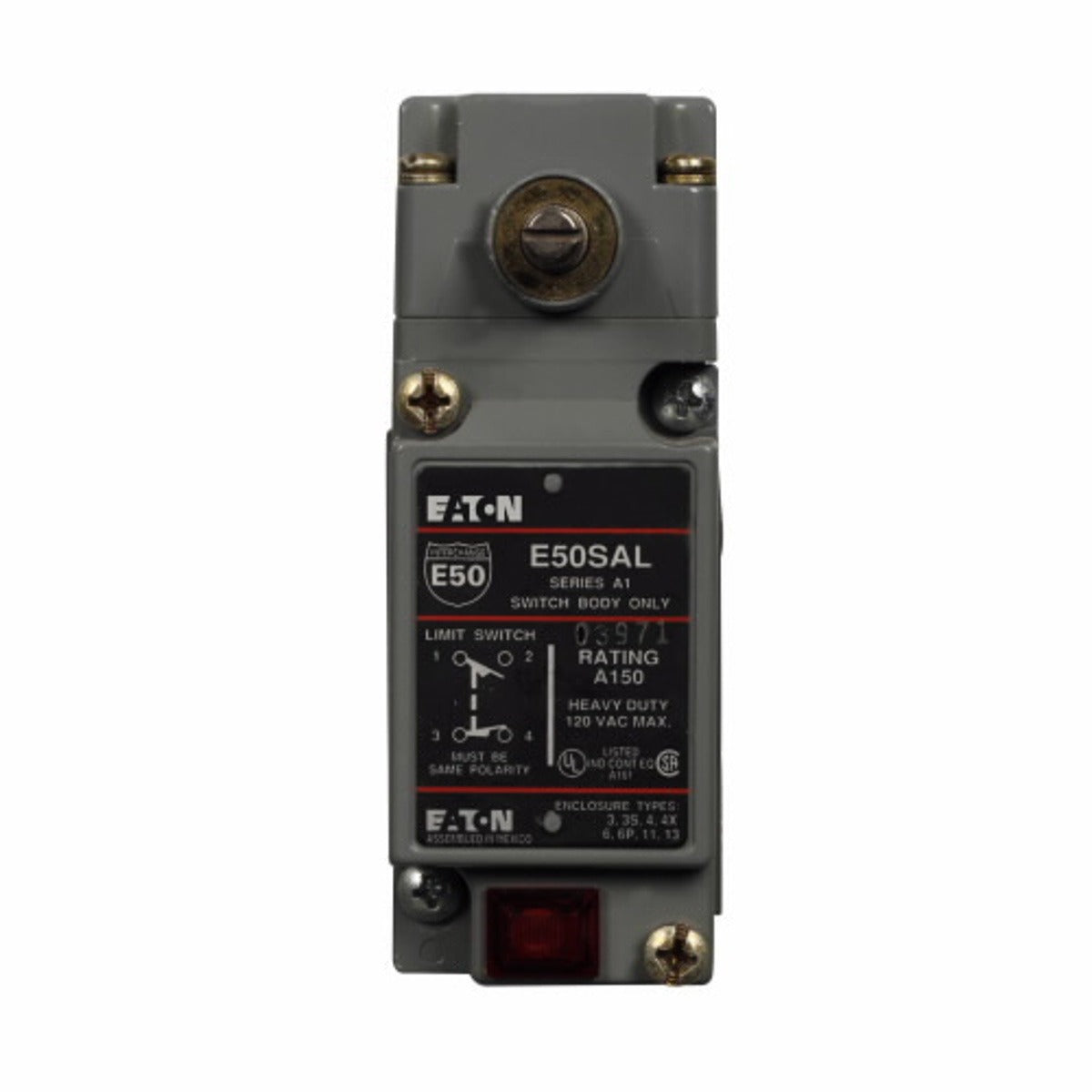 EATON Eaton E50SAL Limit Switch Body 24-120 Vac/dc (1-Pole)