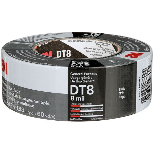 3M 3M 7100174104 All Purpose Duct Tape DT8 8 mil (48 mm x 54.8 m, 24 Rolls) DT8IW