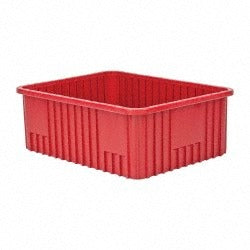QUANTUM STORAGE SYSTEMS Quantum Storage DG93080RD Dividable Storage Tote 100 Lb Red