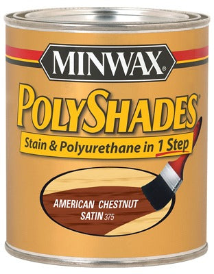 MINWAX Minwax 61375 Polyshades American Chestnut Satin 1 Qt