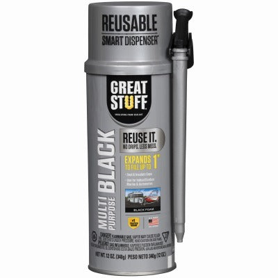 GREAT STUFF Ddp 99112876 Multi-purpose Foam Sealant 12 Oz Black Hvac
