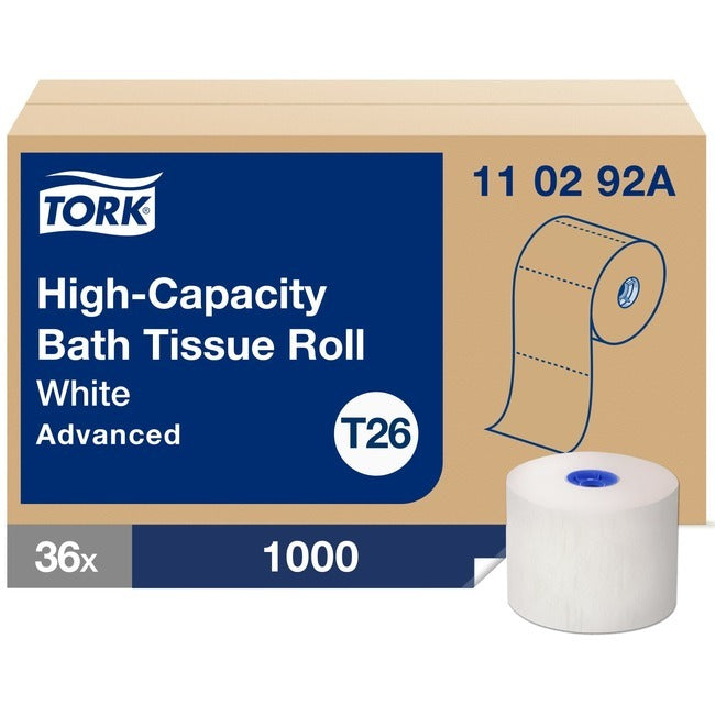 TORK Tork TRK110292A High-Capacity Toilet Paper Roll T26 36 Rolls 110292A