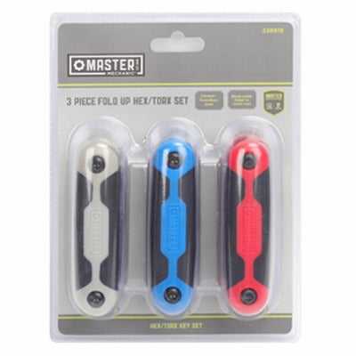 GREATSTAR Bsc Preferred GS050817 Folding Hex Torx Key Set 3 Piece