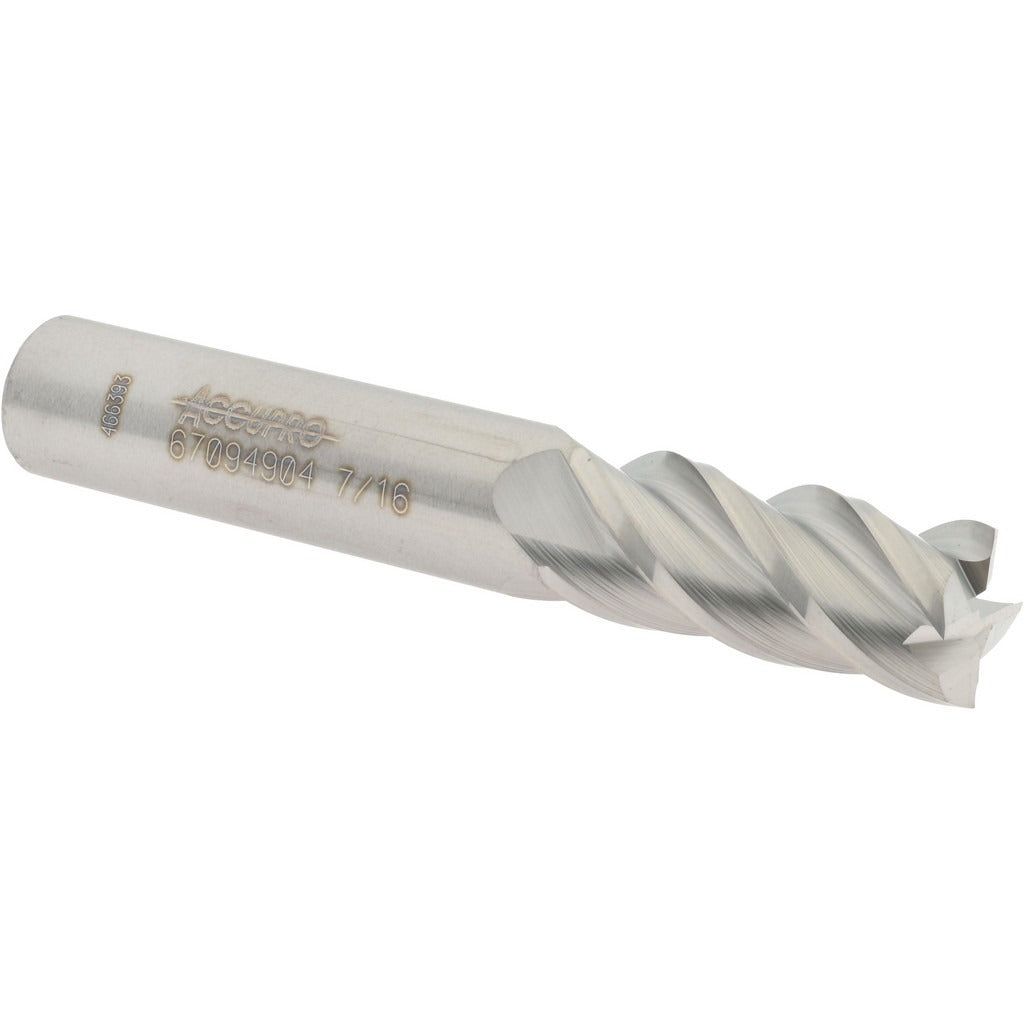 ACCUPRO Accupro 12177086 Square End Mill 7/16 Inch 4 Flute Carbide