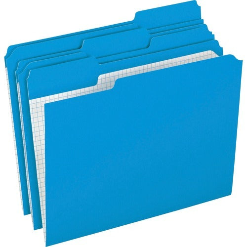 PENDAFLEX Pendaflex PFXR15213BLU Letter File Folders Blue 100