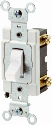 LEVITON Leviton Mfg Co R52-0CSB1-2WS Single Pole Switch 20A 120/277V