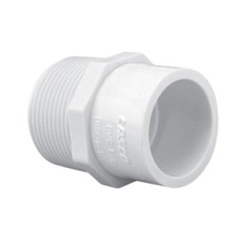 CHARLOTTE PIPE Charlotte Pipe PVC 02110 0800HA 3/4 in. x 1 in. Schedule 40 male PVC adapter (Each)