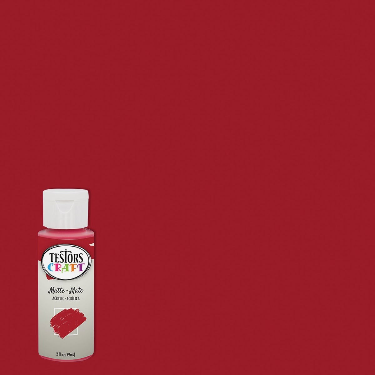TESTORS Testors 297467 Craft Acrylic Paint Ruby 2 Oz