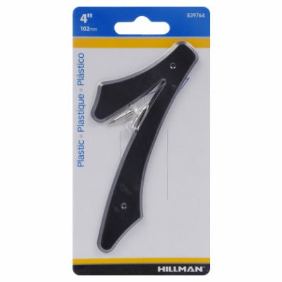 HILLMAN Hillman Fasteners 839764 Black Plastic House Number 7