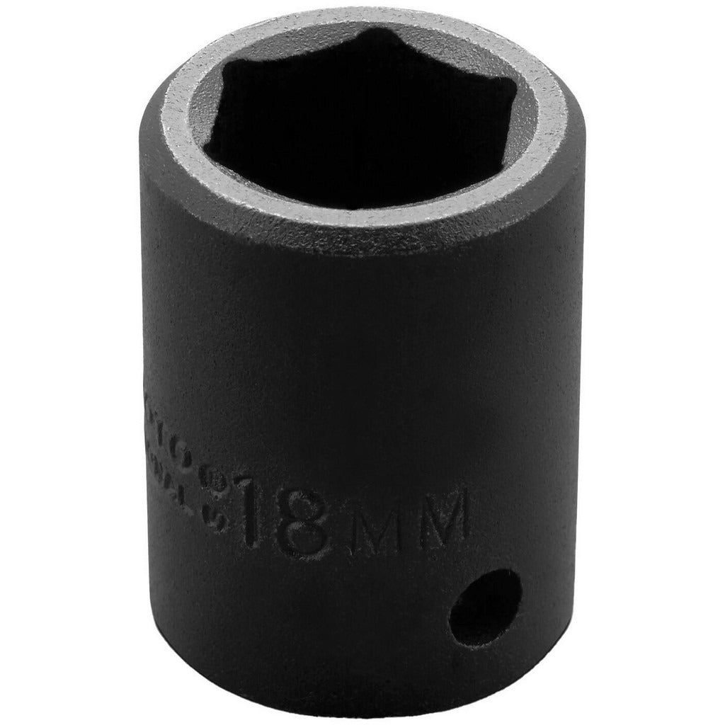 PROTO Proto J7418M Impact Socket 1/2 in Drive 18mm 6-point