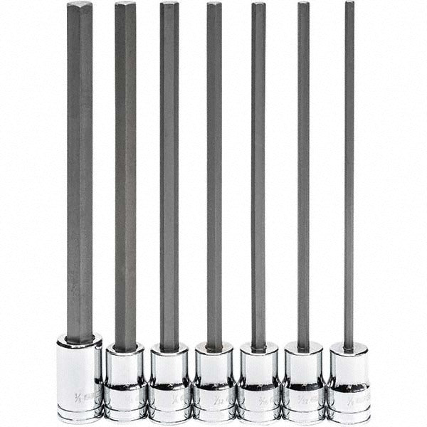 GEARWRENCH Gearwrench 82537 Hex Bit Socket Set 3/8 Drive 7 Pc