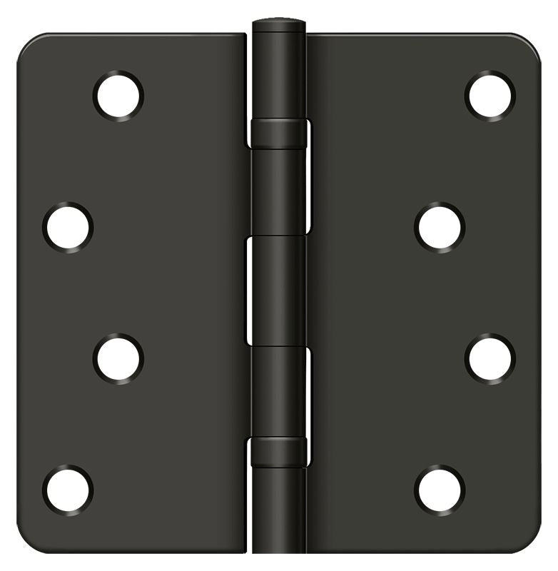 DELTANA Deltana S44R4BB10B 4x4 Radius Hinge Ball Bearing Oil Rubbed Bronze