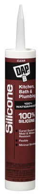 DAP Dap Inc 8648 Kitchen Bath Silicone Sealant Clear 9.8 Oz