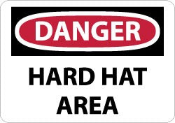 ACCUFORMNMC Accuformnmc D46AB Danger Hard Hat Area Safety Sign