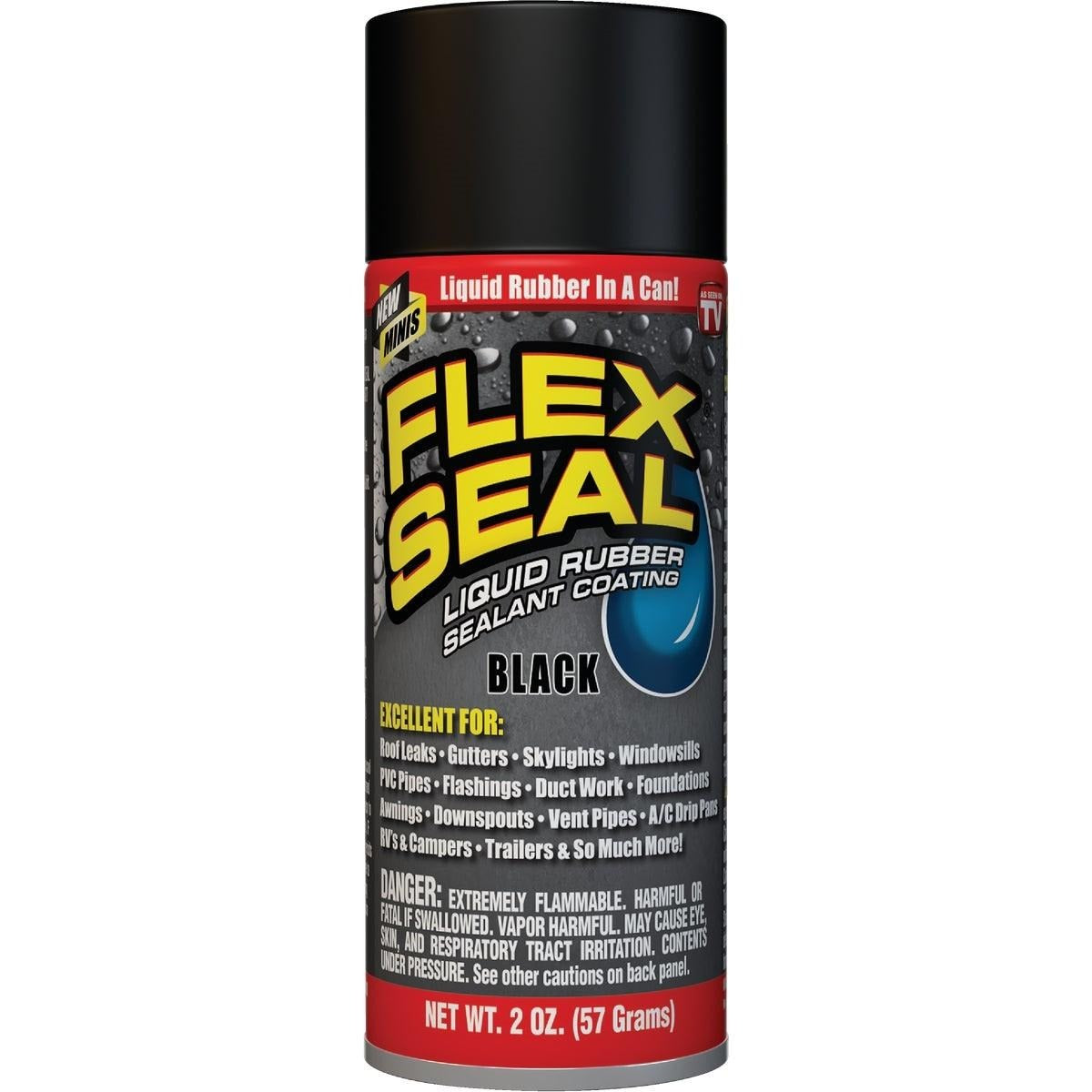 FLEX SEAL Flex Seal FSBLKMINI Mini Spray Rubber Sealant 2 oz (Each)