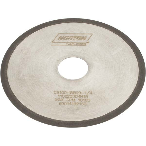 NORTON Norton 69014192160 Cbn Surface Grinding Wheel 6 in 100 Grit