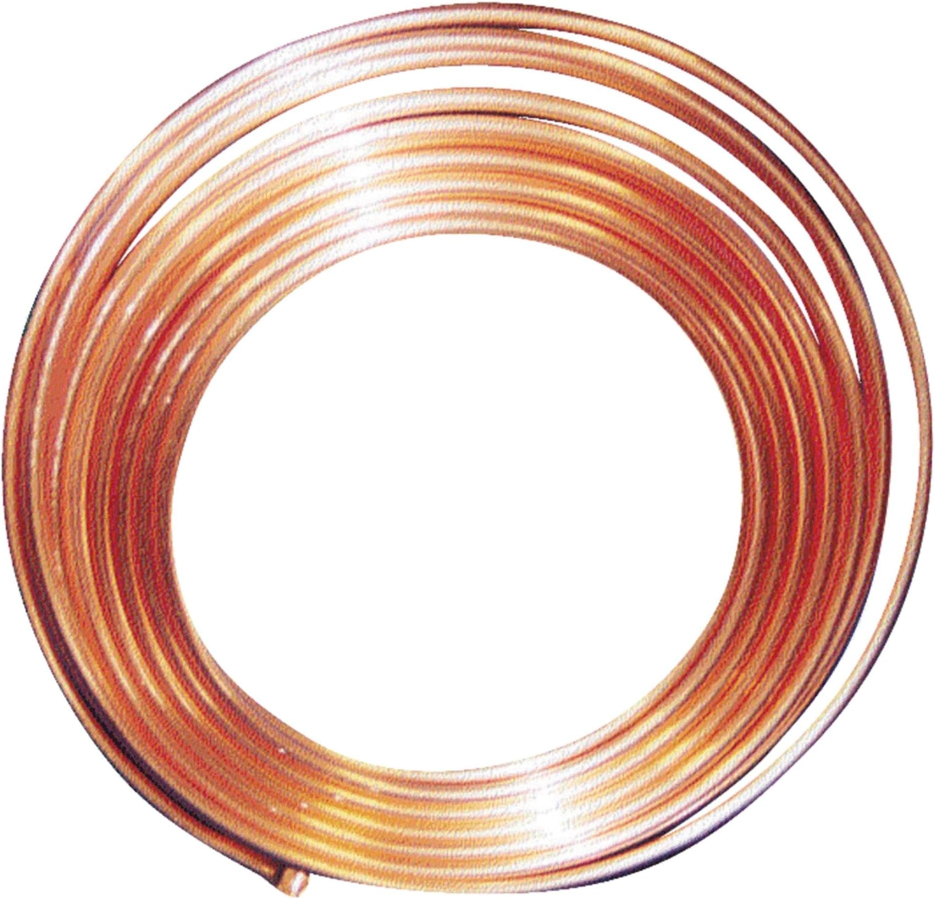 MUELLER INDUSTRIES Mueller Industries D04050 Soft Copper Tubing 1/4 in OD x 50 ft Coil