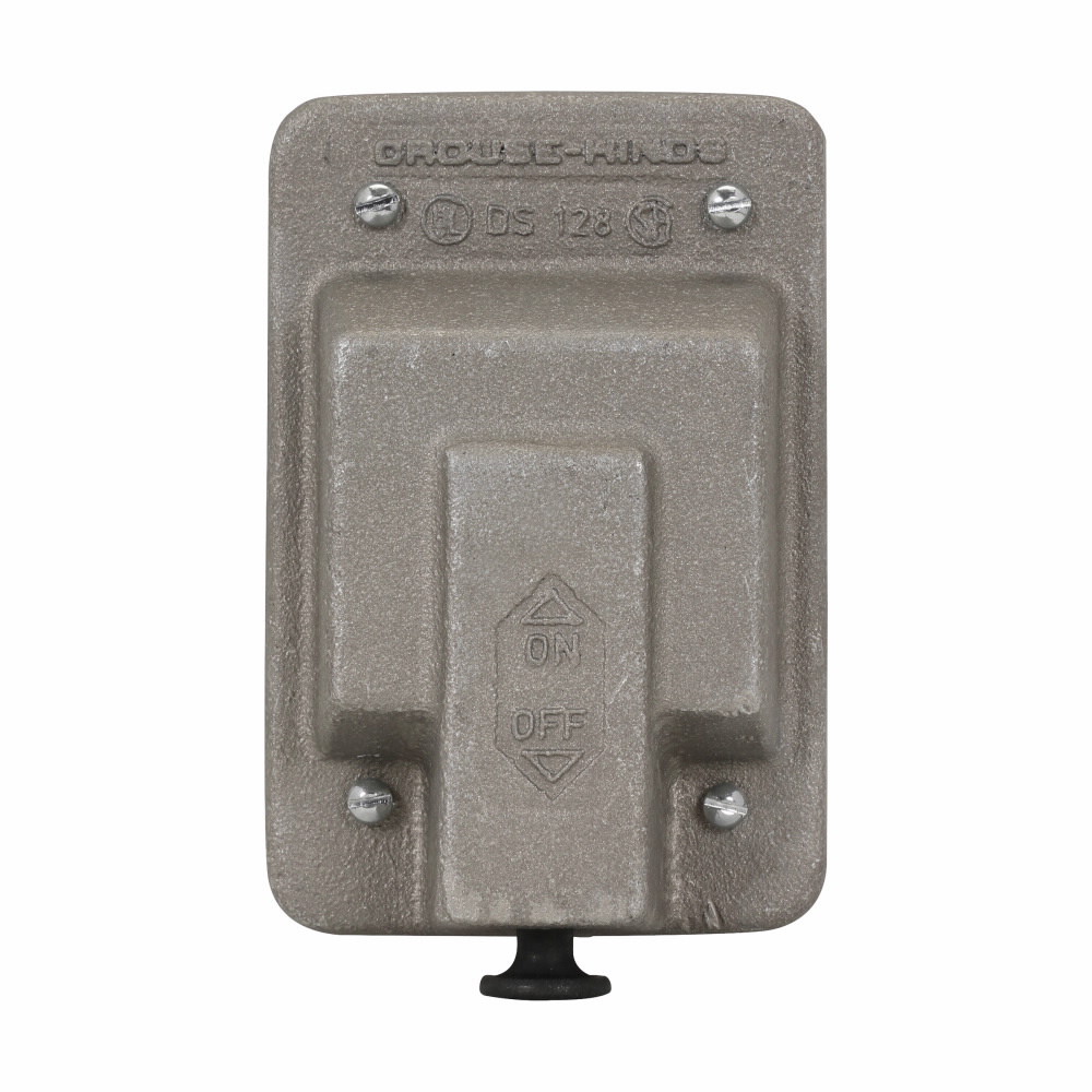 Crouse-Hinds DS128 Snap Switch Cover 1-Gang Cast Aluminum