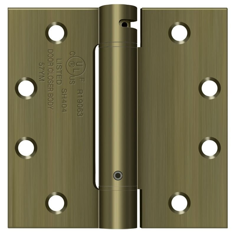 DELTANA Deltana DSH45U5 Spring Hinge 4.5x4.5 Antique Brass