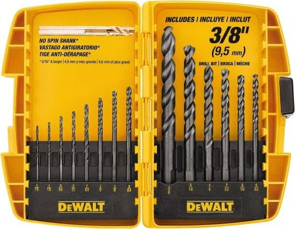 DEWALT Dewalt Accessories DW1162 Black Oxide Drill Bit Set 14pc