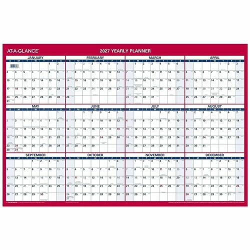 AT-A-GLANCE At-a-glance AAGPM2628 Erasable Wall Calendar 36x24