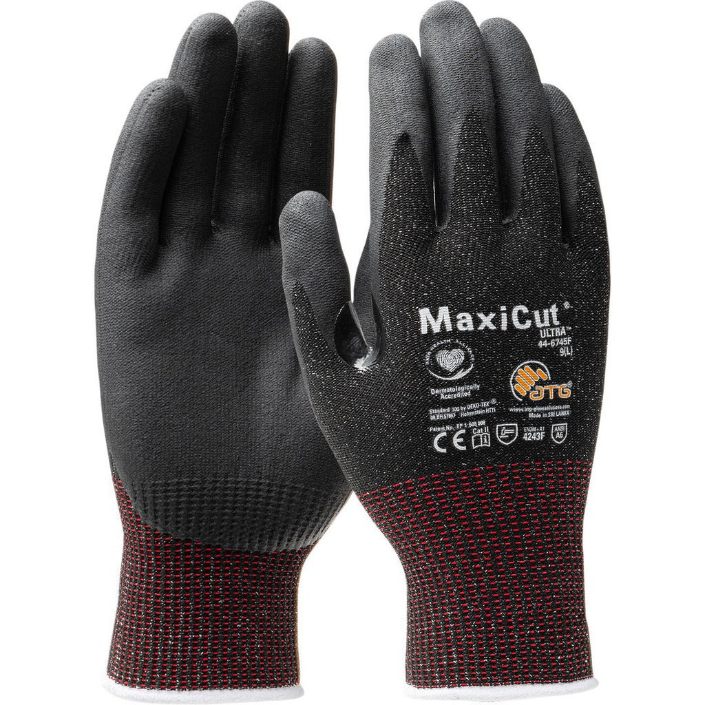 ATG Atg 44-6745F/S A6 Cut Resistant Nitrile Gloves Small