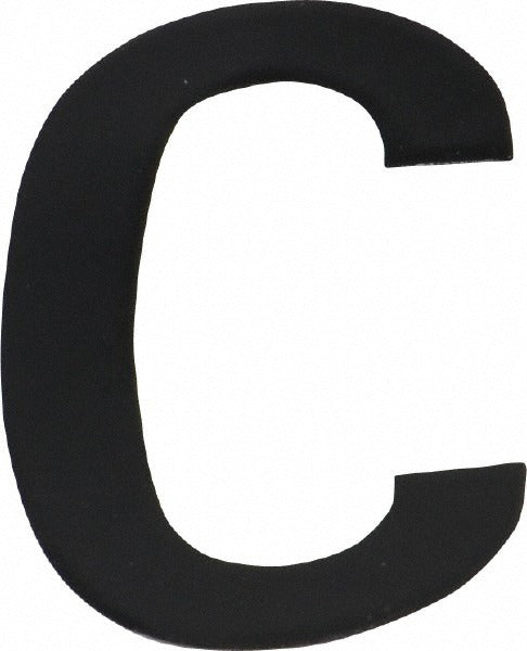 STRANCO Stranco DBV-2-C-10 Vinyl Letter Label 2 in Black Blue 10pk