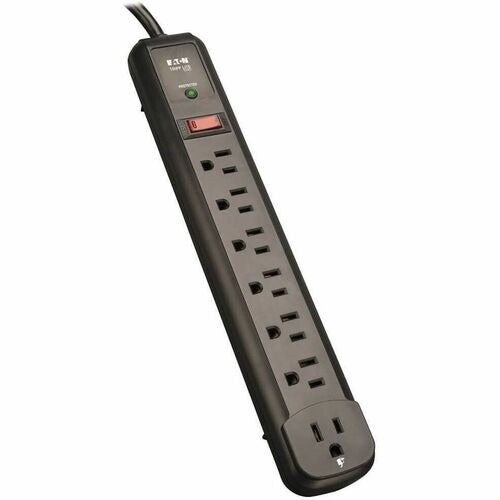 EATON Tripp Lite TRPTLP74RB 7-outlet Surge Protector 1080 Joules