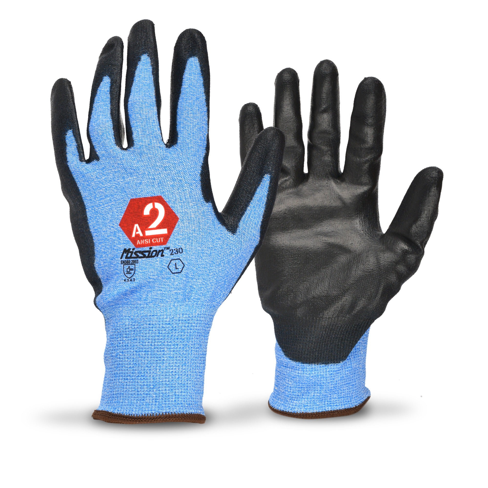 TRULINE Truline A119553 Mission 230 Polyurethane Coated Gloves (Size L)