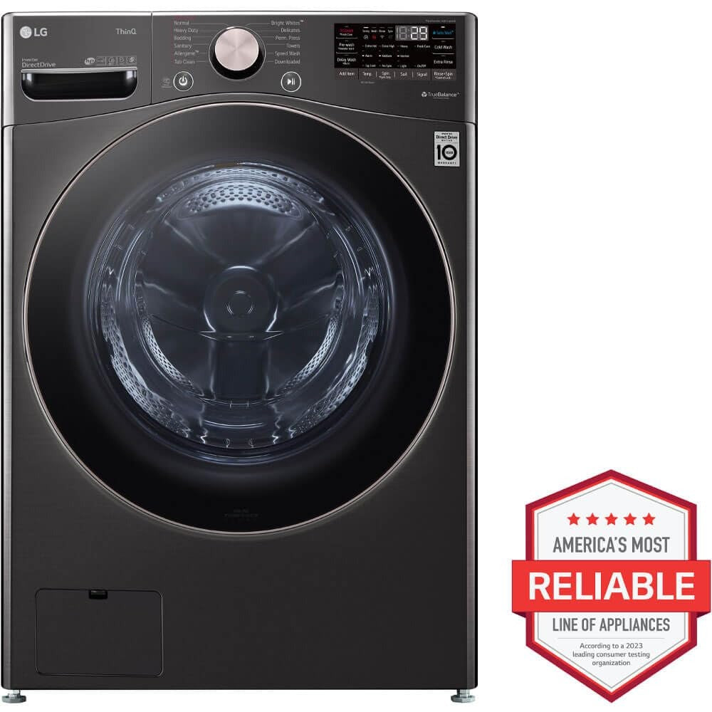 LG Lg WM4000HBA Front Load Washer 4.5 Cu Ft Black Steel
