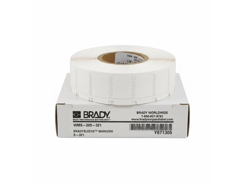 BRADY Brady WMS-205-321 Bradysleeve Heat Shrink Polyolefin Sleeve (0.25 in Dia x 0.5 in Height)