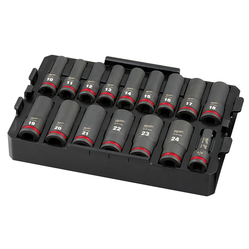 MILWAUKEE Milwaukee Tool 49-66-6818 Impact Socket Set 16pc 1/2in