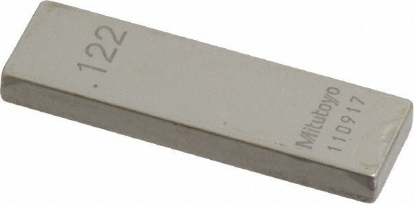 MITUTOYO Mitutoyo 611162-531 Steel Gage Block 0.122 in Grade 0