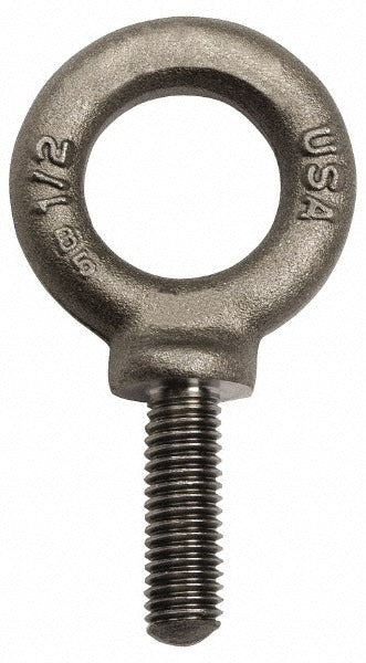 GIBRALTAR Gibraltar 13000 4 Fixed Eye Bolt 9000 Lb 1-8 Thread Forged Steel