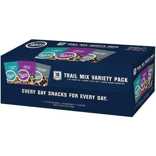 KAR'S Kars Nuts KARSN08826 Trail Mix Variety Pack 18 Count