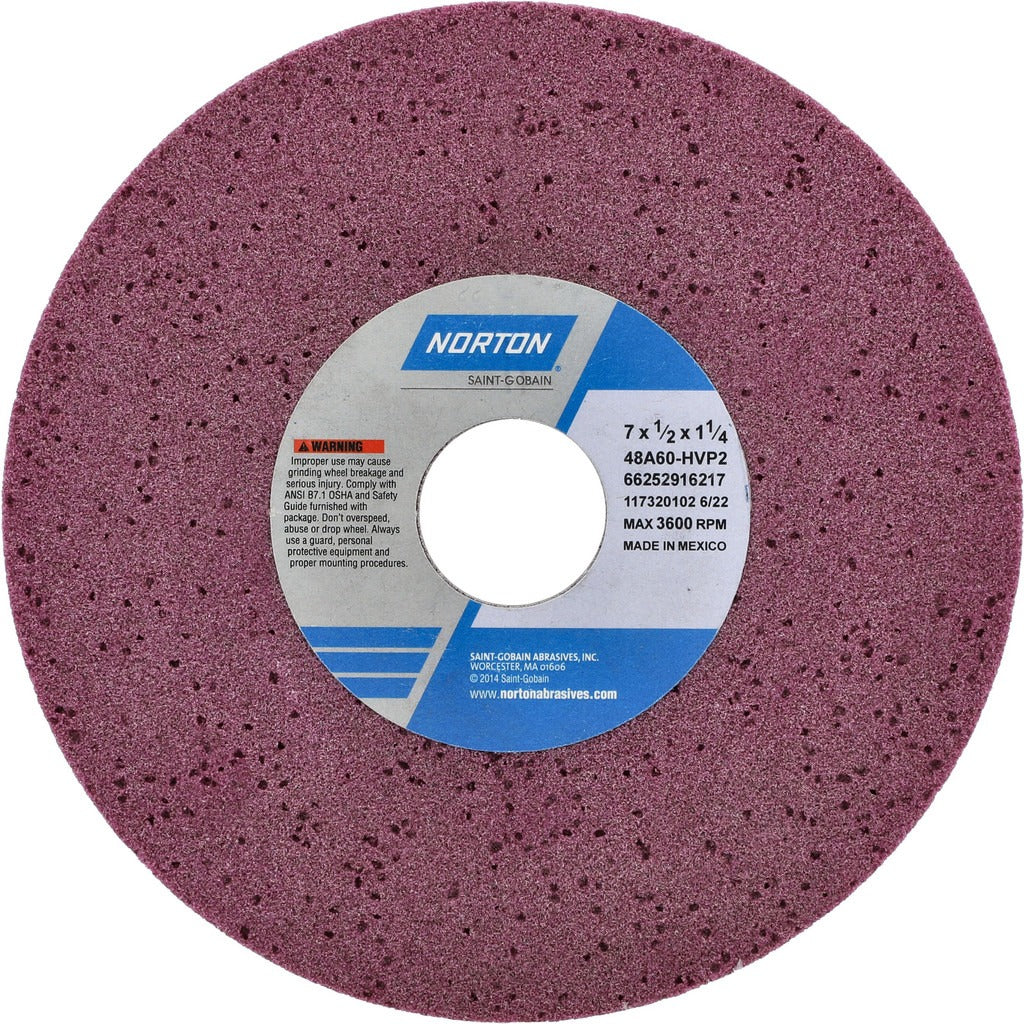 NORTON Norton 66252916217 Surface Grinding Wheel 60 Grit 7 in