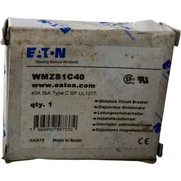 EATON Eaton WMZS1C40 Miniature Supplementary Protector 40 A (1 Pole) FAZ-C40-1-SP