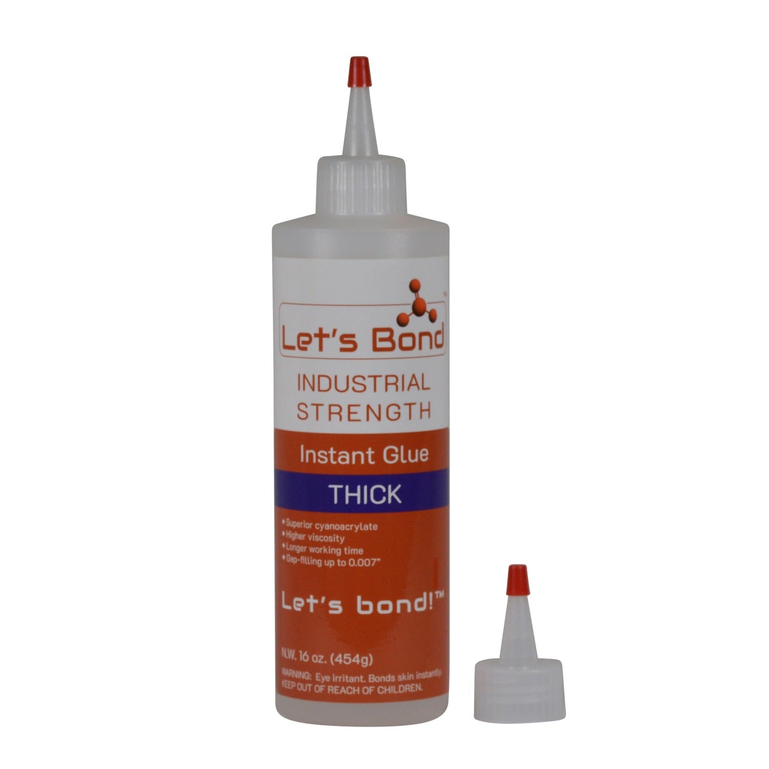 LET'S BOND Lets Bond UBC16700-00 Thick Cyanoacrylate Adhesive 16 Oz