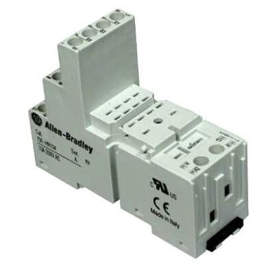 Allen-Bradley 700-HN104 Relay Socket, 14 Blades, Accepts Plug-In Modules, Coil and Contact Separation