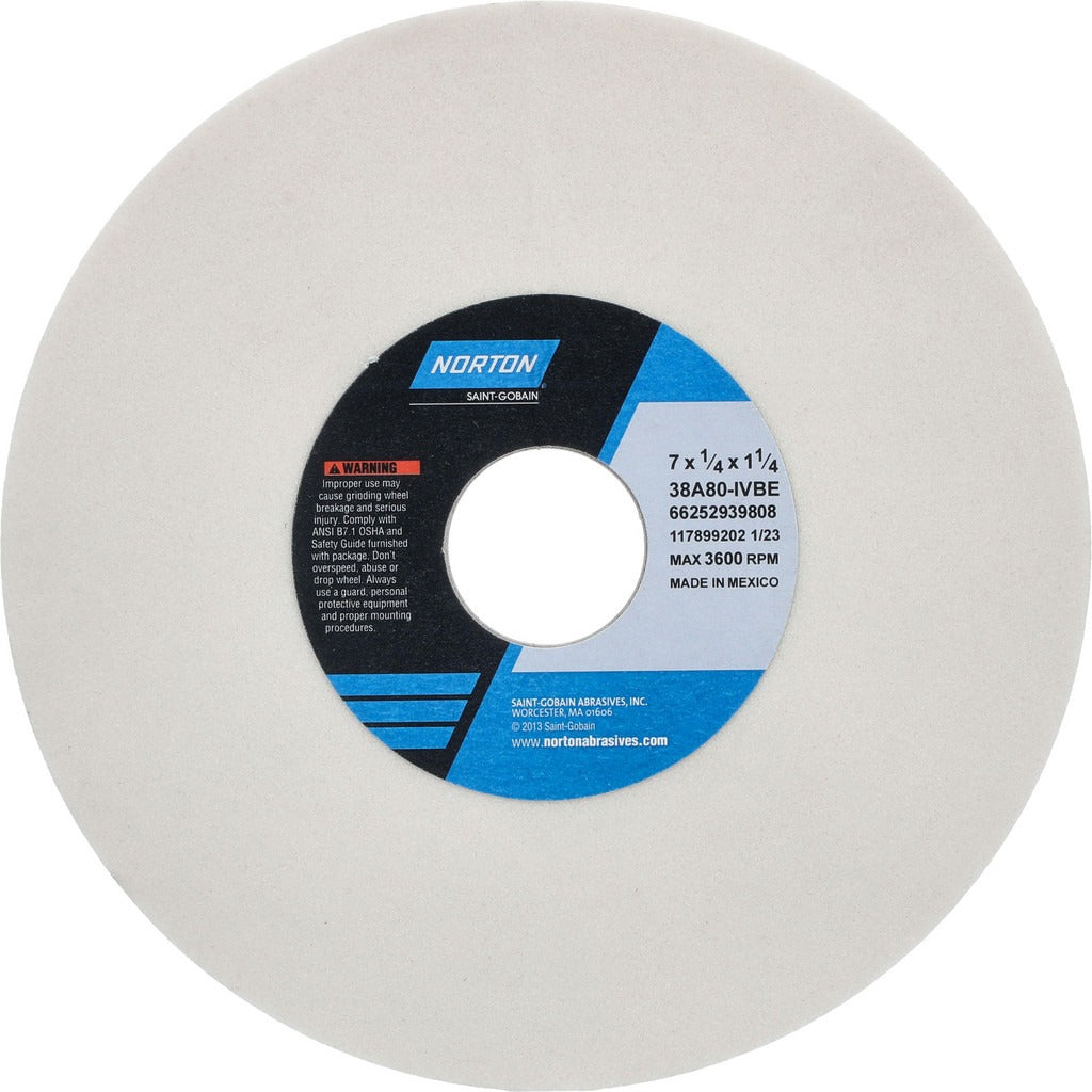 NORTON Norton 66252939808 Surface Grinding Wheel 80 Grit 7in