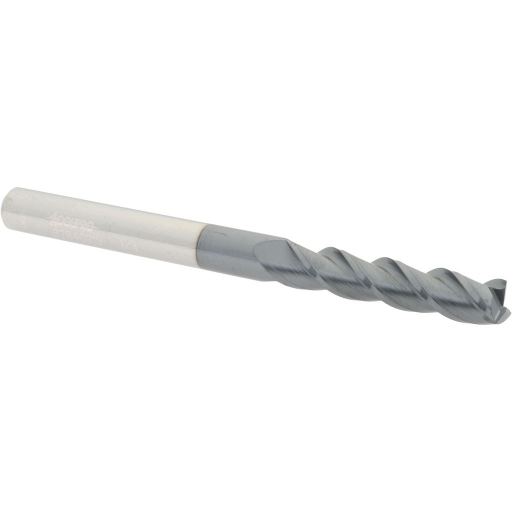 ACCUPRO Accupro 12182213 Square End Mill 1/4 Inch 3 Flute Carbide