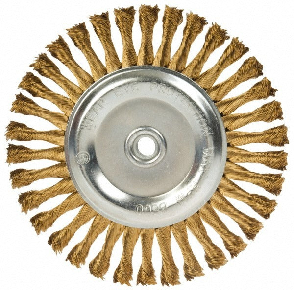 VALUE COLLECTION Value Collection 1520058350 Wheel Brush 8 in Knotted Brass