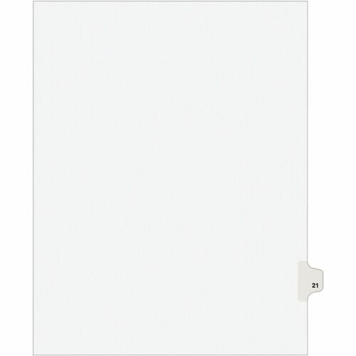 AVERY Avery AVE01021 Index Dividers Side Tabs 8.5x11 25 Pack