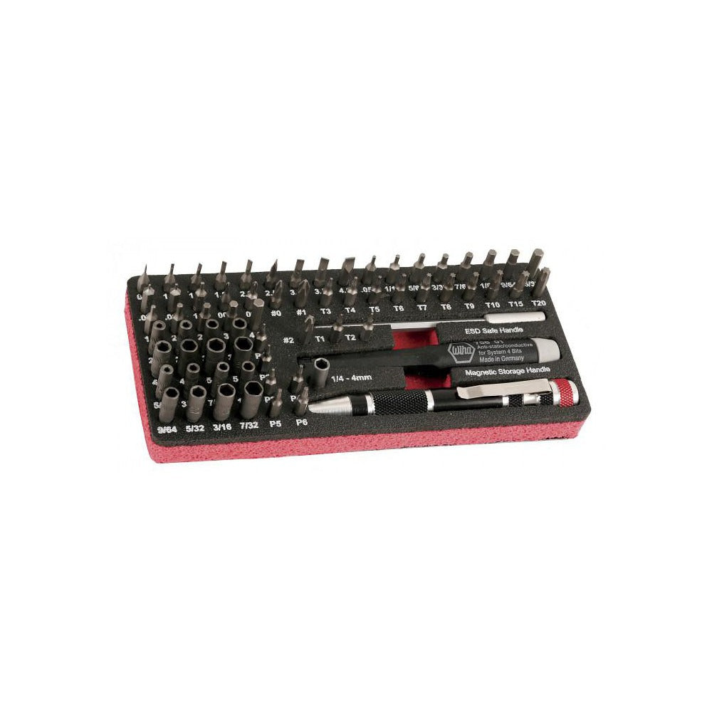 WIHA Wiha 75968 Micro Bit Set Hex Phillips Slotted Torx 68pc
