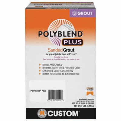 CUSTOM BUILDING PRODUCTS Custom Bldg Products PBPG1657-4 Sanded Grout 7 Lb 4 Pack