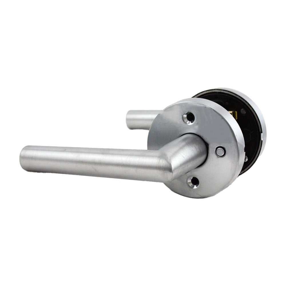 KWIKSET Kwikset 730MILRDT-26D Milan Lever Privacy Lock Satin Chrome