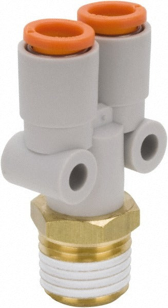 SMC Smc Pneumatics KQ2U01-35AS Y-connector Fitting 1/8 in Od