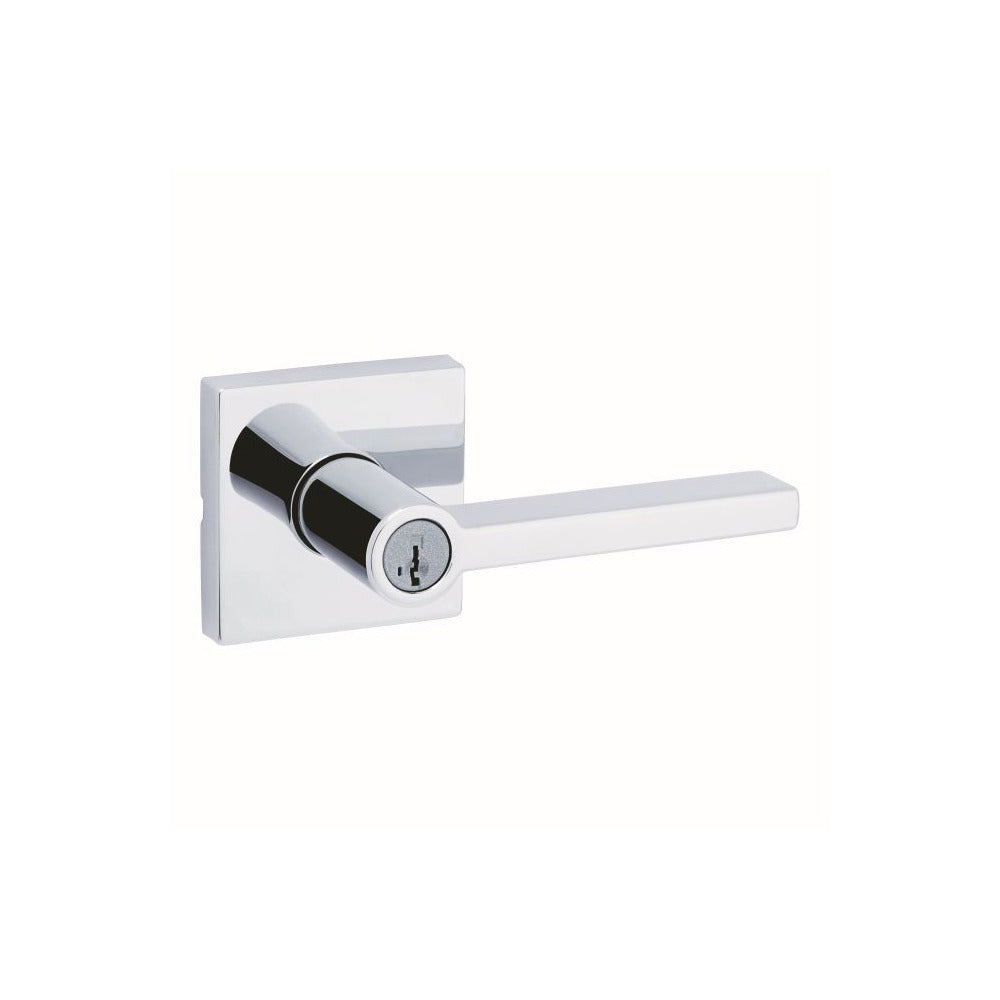 KWIKSET Kwikset 740HFLSQT-26S Halifax Lever Entry Lock Bright Chrome