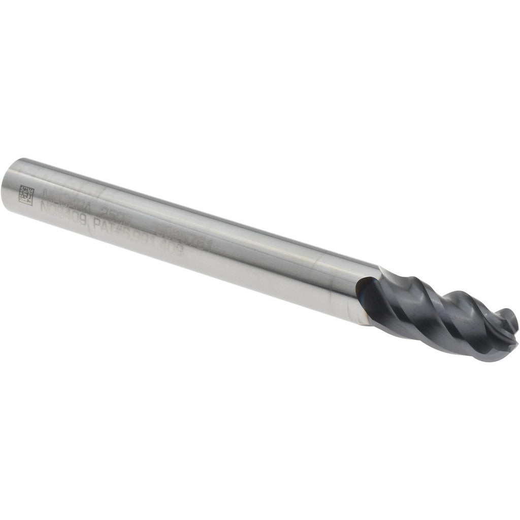 SECO TOOLS Seco 03083826 Ball End Mill 1/4 in 4 Flute Carbide Altin