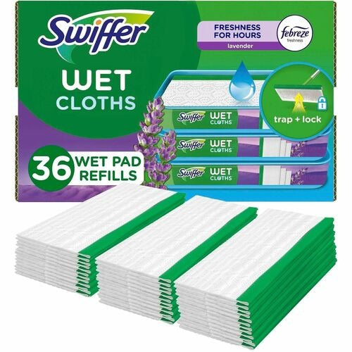 PROCTER & GAMBLE Bsc Preferred PGC55311CT Wet Mop Cloths Lavender 36 Count